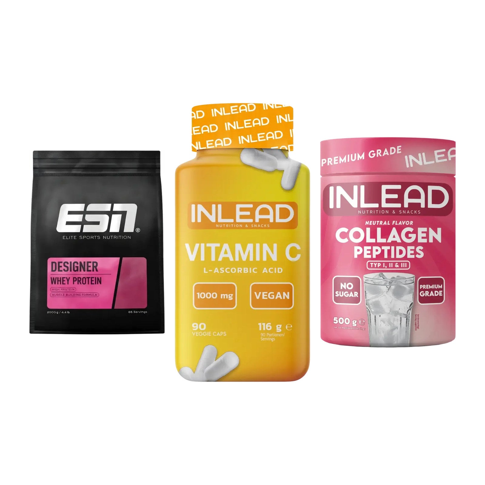 Regenerations-Set: ESN Designer + INLEAD Vitamin + INLEAD Collagen – alle enthaltenen Artikel
