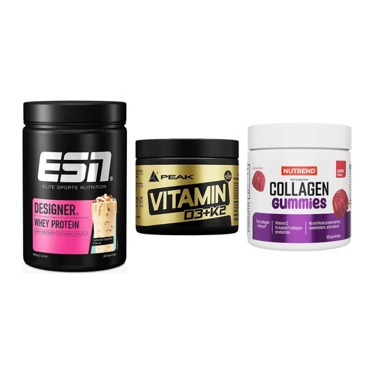 Regenerations-Set: ESN Designer + Peak Vitamin + Nutrend Collage – alle enthaltenen Artikel