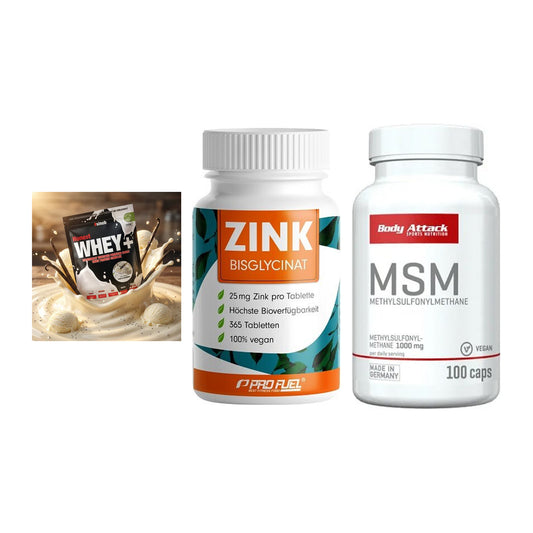 Regenerations-Set: Sinob Honest + ProFuel Zink + Body Attack MSM – alle enthaltenen Artikel