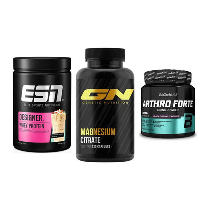 Regenerations-Set: ESN Designer + GN Magnesium + BioTech Arthro – alle enthaltenen Artikel
