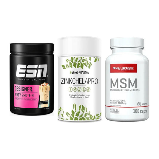 Regenerations-Set: ESN Designer + Sinob Zink + Body Attack MSM – alle enthaltenen Artikel