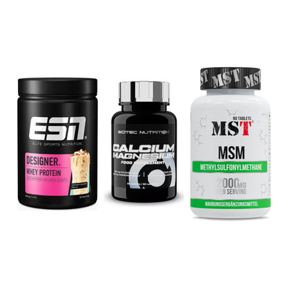 Regenerations-Set: ESN Designer + Scitec Calcium + MST MSM 2000 / – alle enthaltenen Artikel