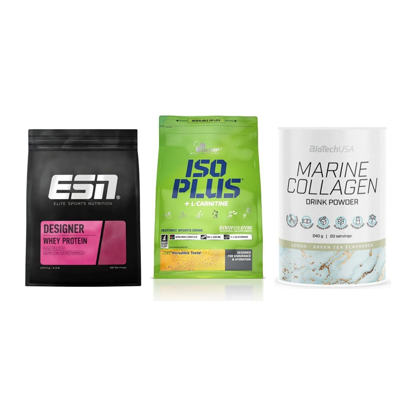 Regenerations-Set: ESN Designer + Olimp Iso Plus + BioTech Marine – alle enthaltenen Artikel
