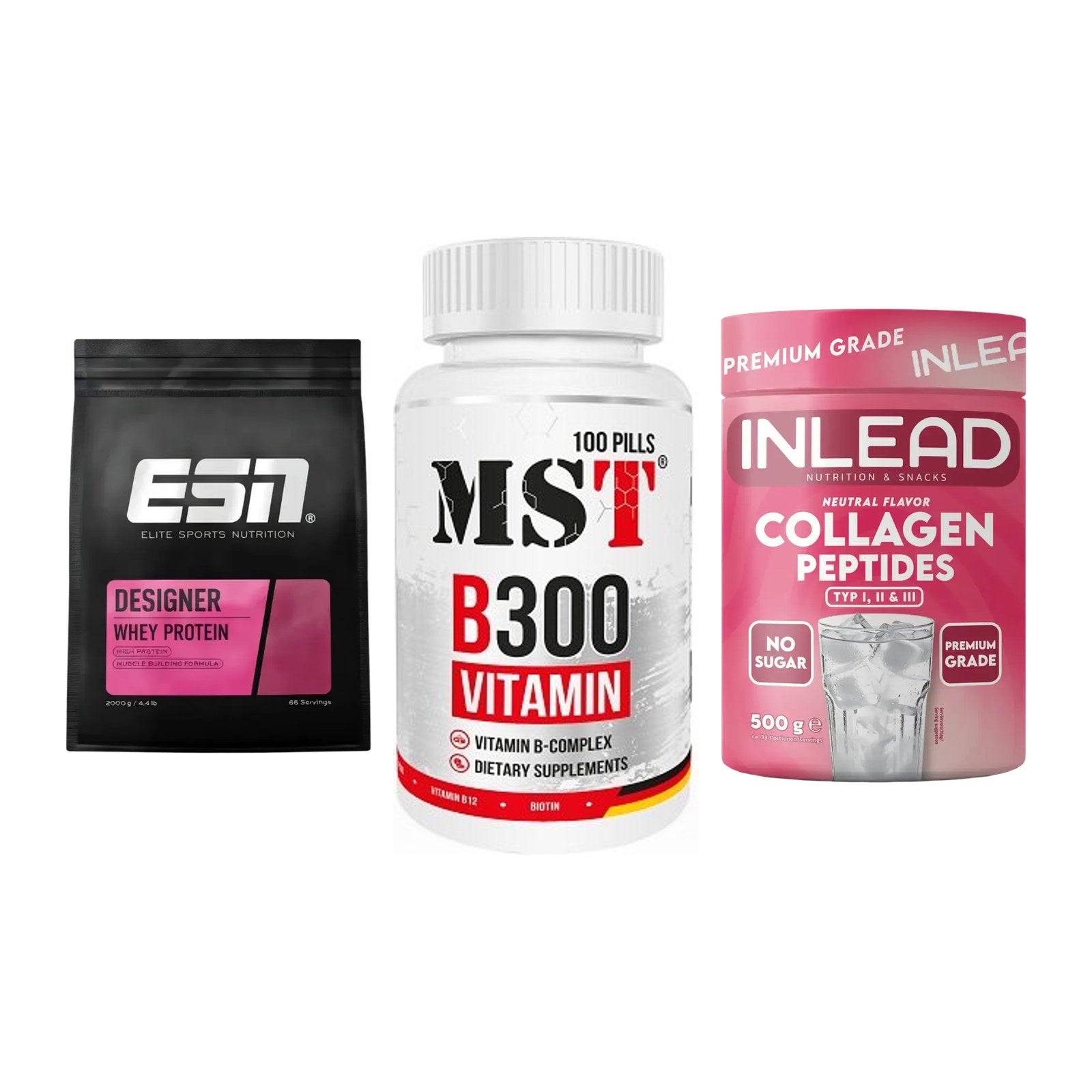 Regenerations-Set: ESN Designer + MST B300 + INLEAD Collagen – alle enthaltenen Artikel