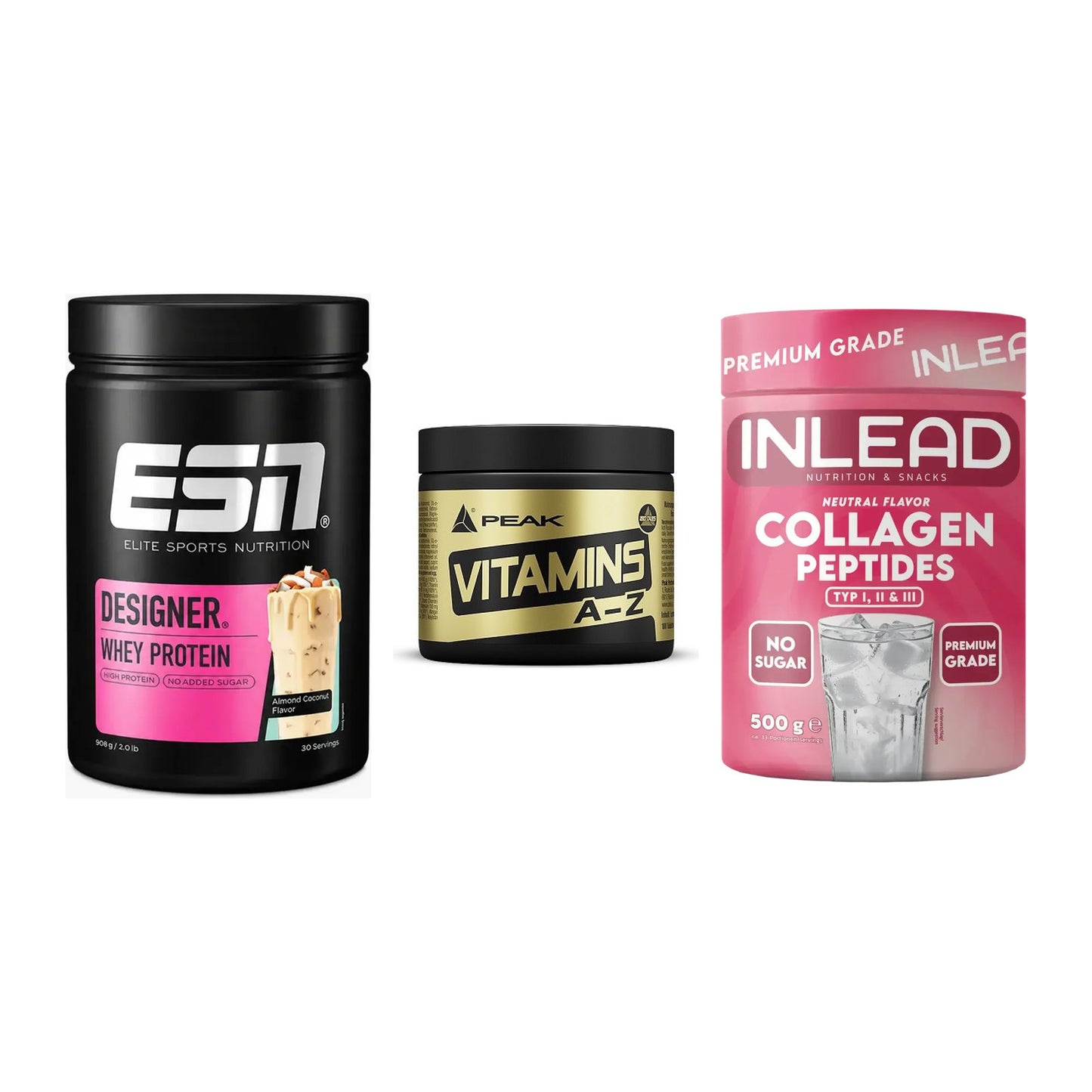 Regenerations-Set: ESN Designer + Peak Vitamin + INLEAD Collagen – alle enthaltenen Artikel