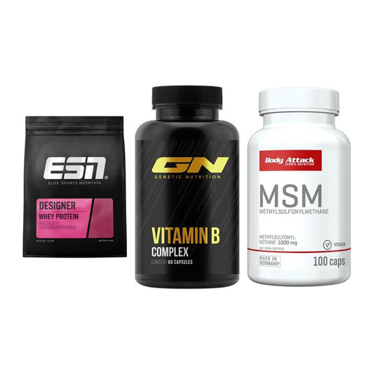 Regenerations-Set: ESN Designer + GN Vitamin + Body Attack MSM – alle enthaltenen Artikel