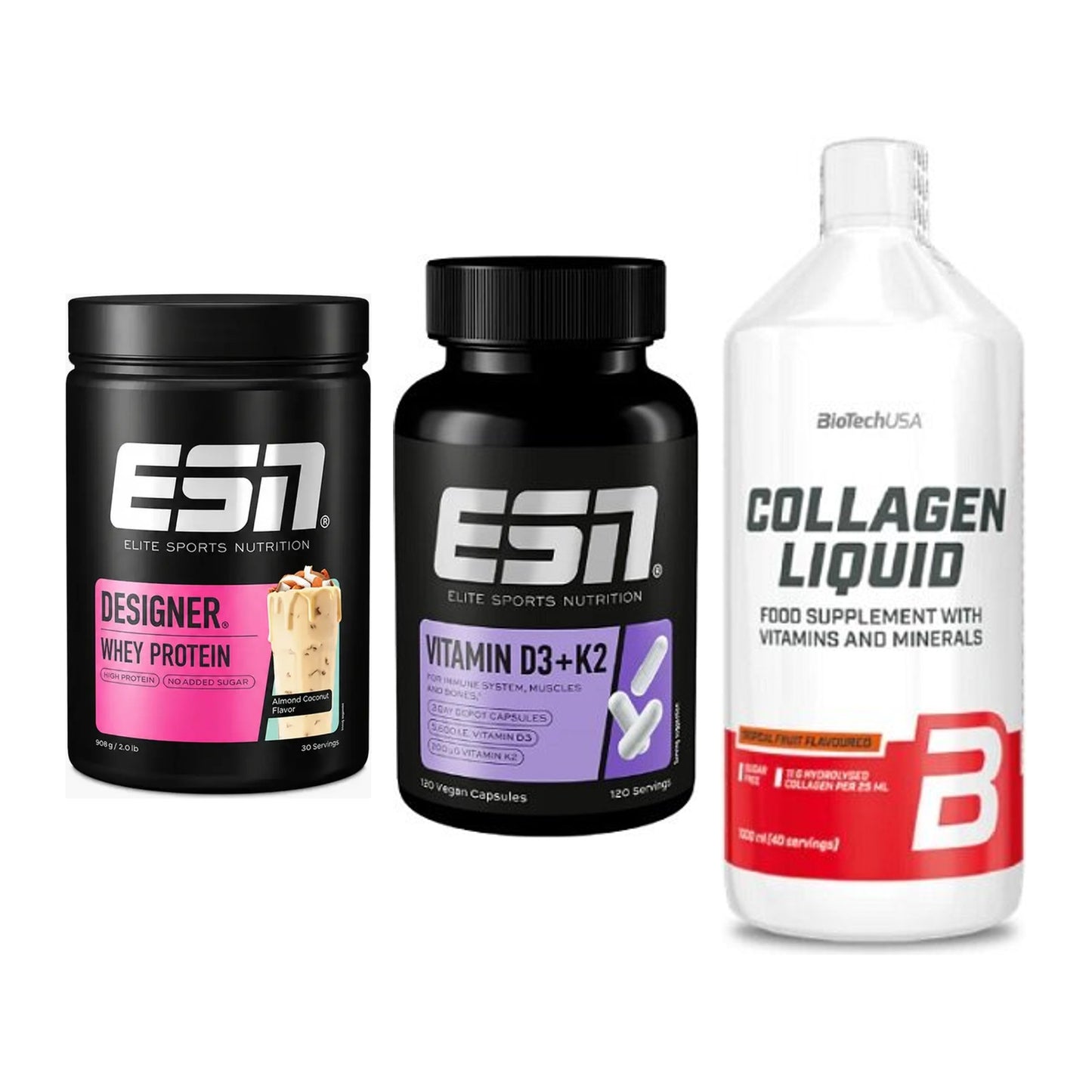 Regenerations-Set: ESN Designer + ESN Vitamin D3 + BioTech Collage – alle enthaltenen Artikel