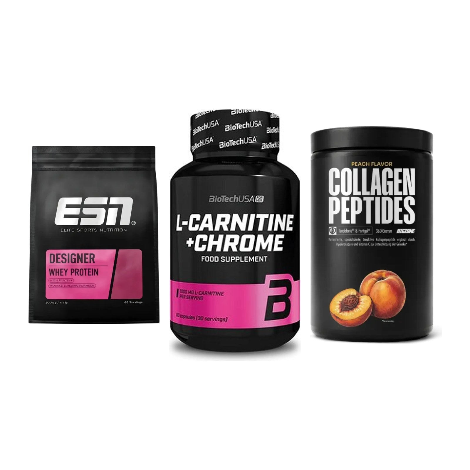Regenerations-Set: ESN Designer + BioTech L-Carni + Big Zone – alle enthaltenen Artikel
