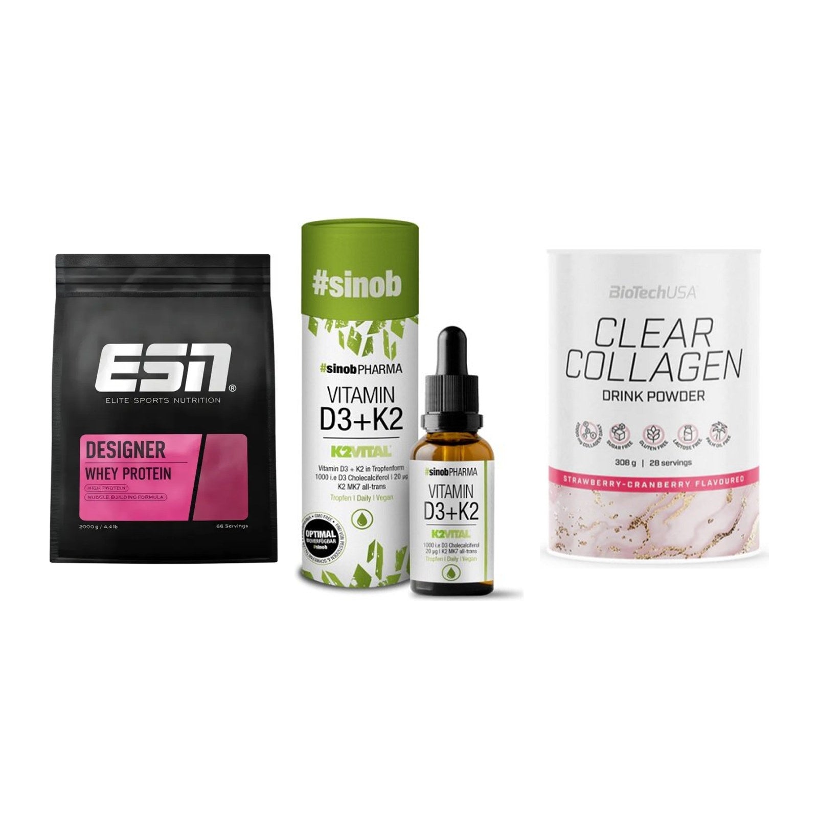Regenerations-Set: ESN Designer + Sinob Vitamin + BioTech Clear – alle enthaltenen Artikel