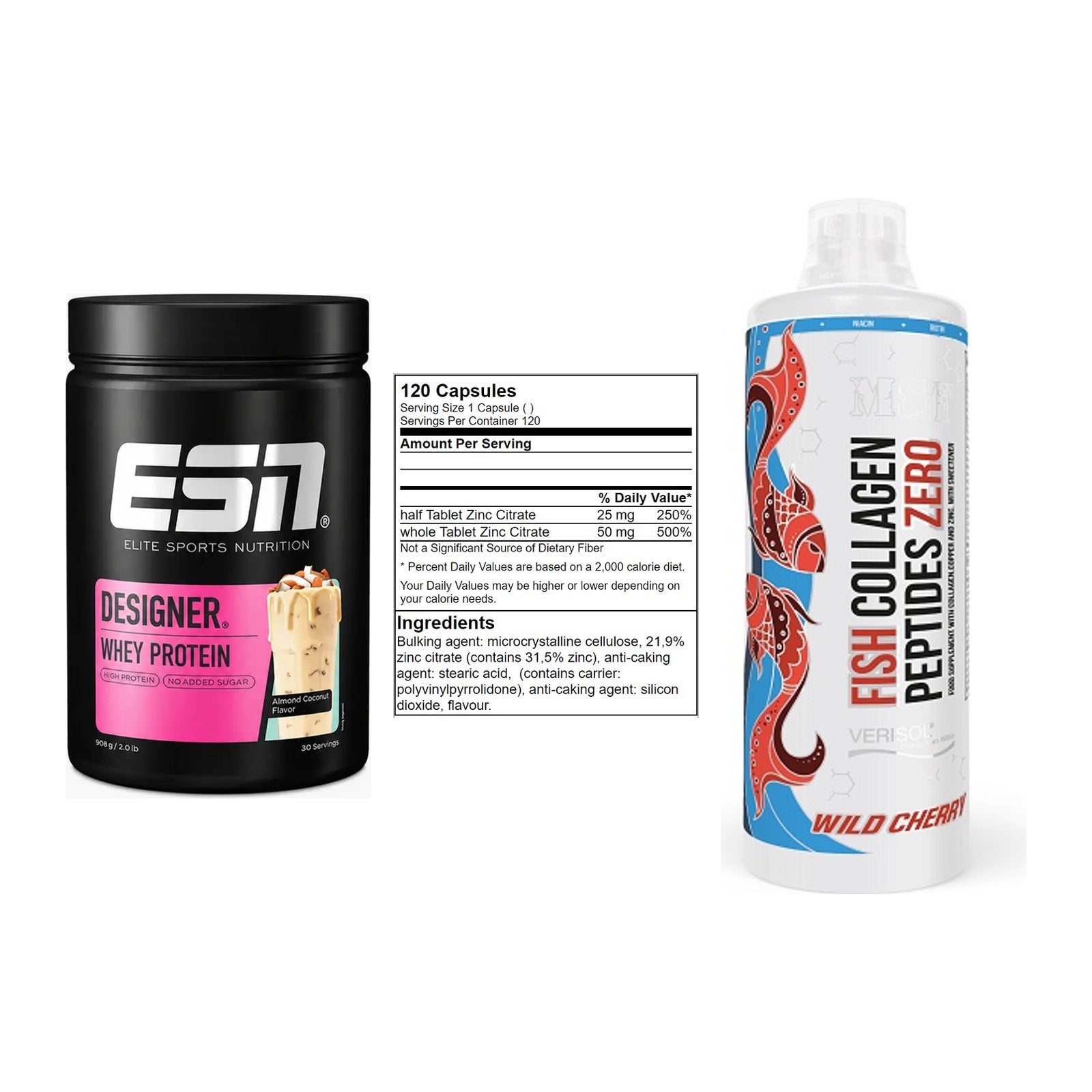 Regenerations-Set: ESN Designer + GN Zinc Citrate + MST Fish – alle enthaltenen Artikel