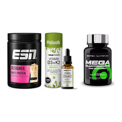 Regenerations-Set: ESN Designer + Sinob Vitamin + Scitec Mega – alle enthaltenen Artikel