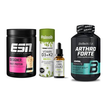 Regenerations-Set: ESN Designer + Sinob Vitamin + BioTech Arthro – alle enthaltenen Artikel