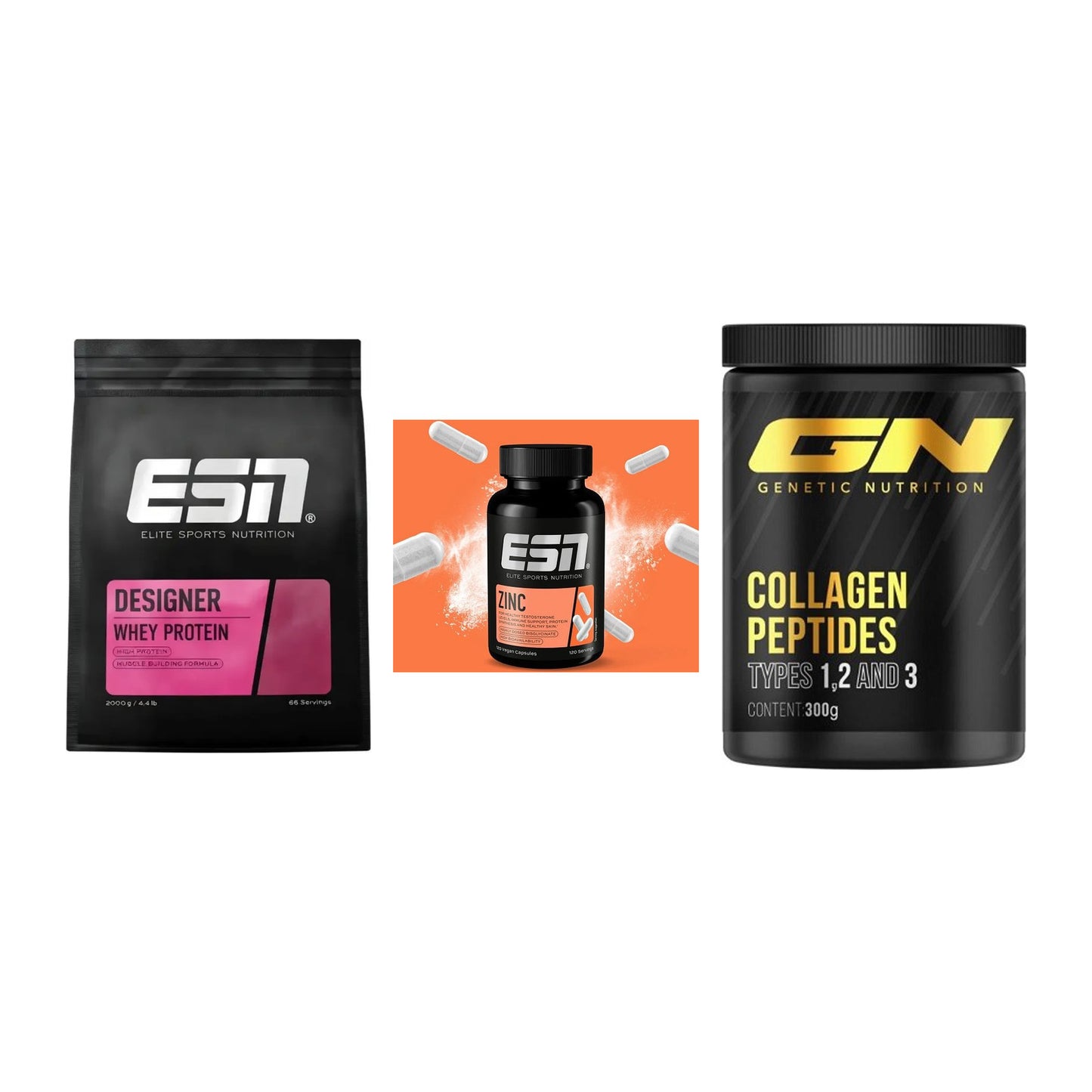 Regenerations-Set: ESN Designer + ESN Zinc + GN Peptan – alle enthaltenen Artikel