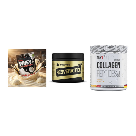 Regenerations-Set: Sinob Honest + Peak Resveratro + MST Collagen – alle enthaltenen Artikel