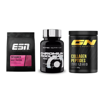 Regenerations-Set: ESN Designer + Scitec Chromium + GN Peptan – alle enthaltenen Artikel
