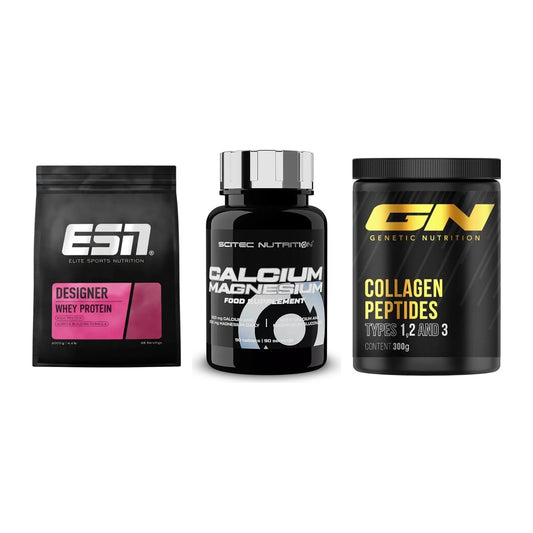 Regenerations-Set: ESN Designer + Scitec Calcium + GN Peptan – alle enthaltenen Artikel