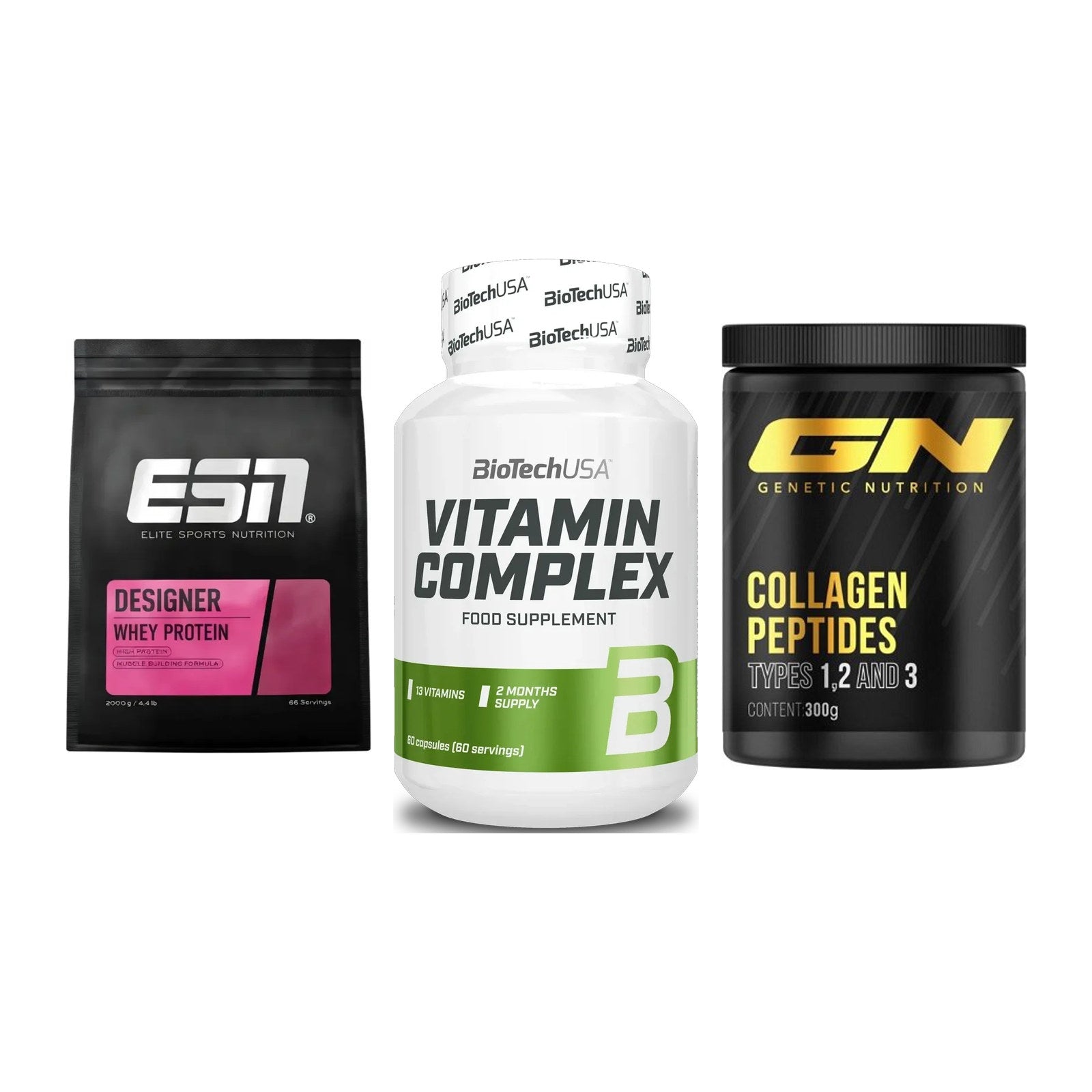 Regenerations-Set: ESN Designer + BioTech Vitamin + GN Peptan – alle enthaltenen Artikel