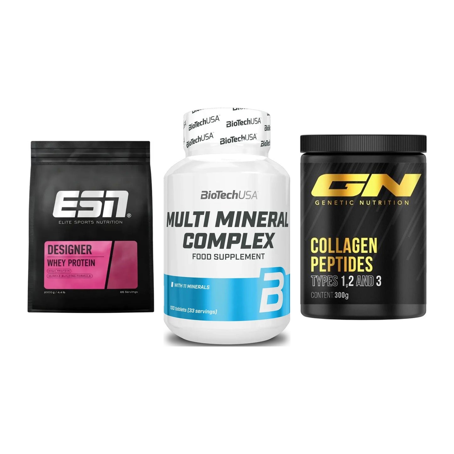 Regenerations-Set: ESN Designer + BioTech Multi + GN Peptan – alle enthaltenen Artikel