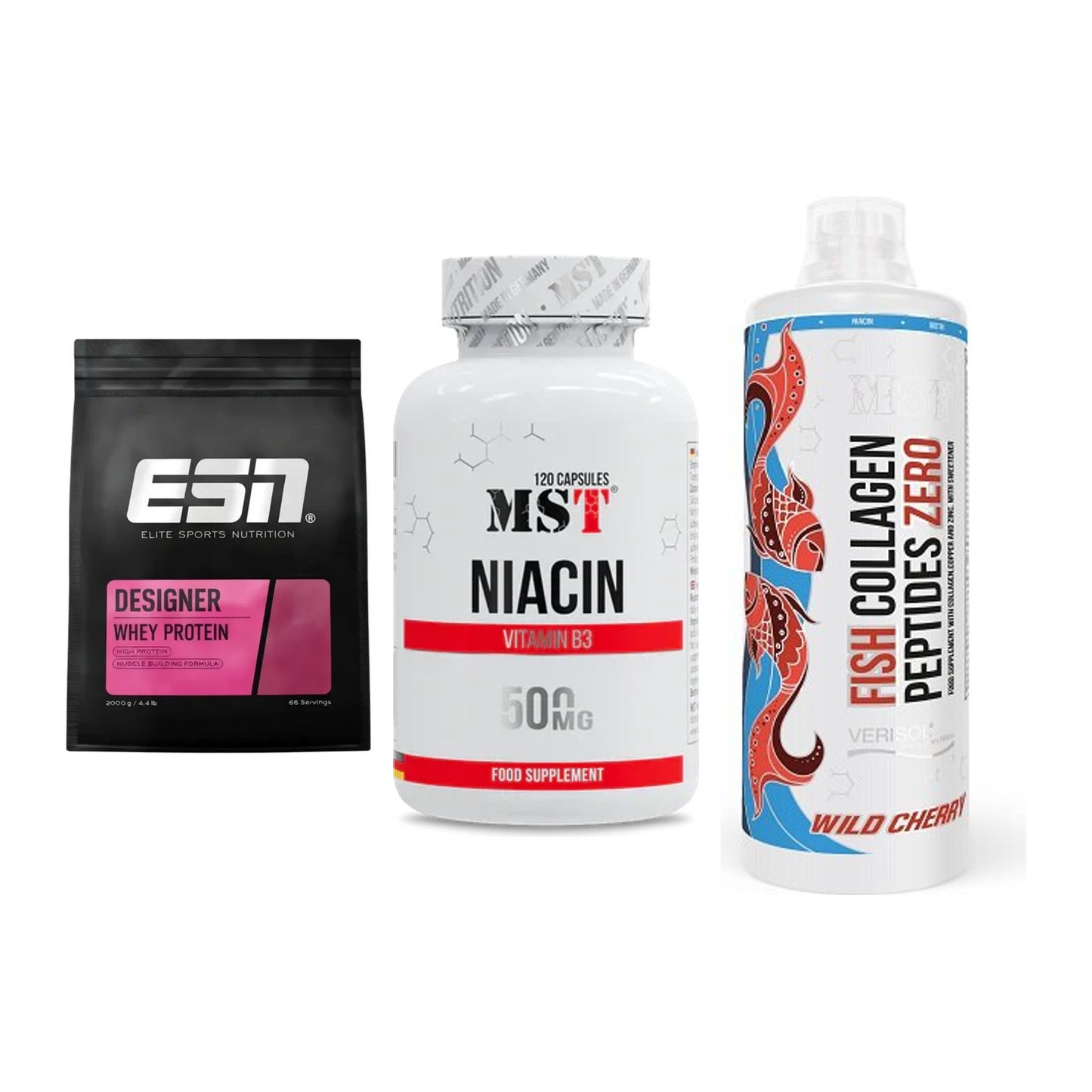 Regenerations-Set: ESN Designer + MST Niacin + MST Fish – alle enthaltenen Artikel