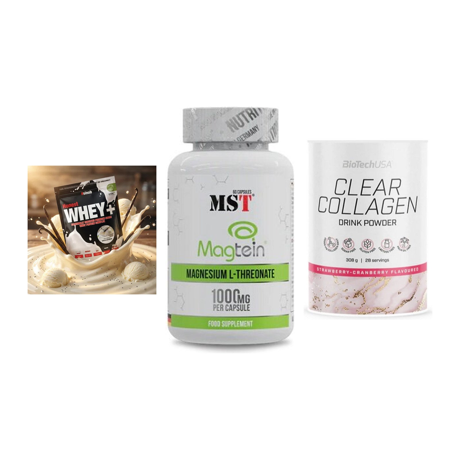 Regenerations-Set: Sinob Honest + MST Magnesium + BioTech Clear – alle enthaltenen Artikel