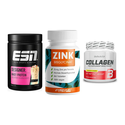 Regenerations-Set: ESN Designer + ProFuel Zink + BioTech Collage – alle enthaltenen Artikel