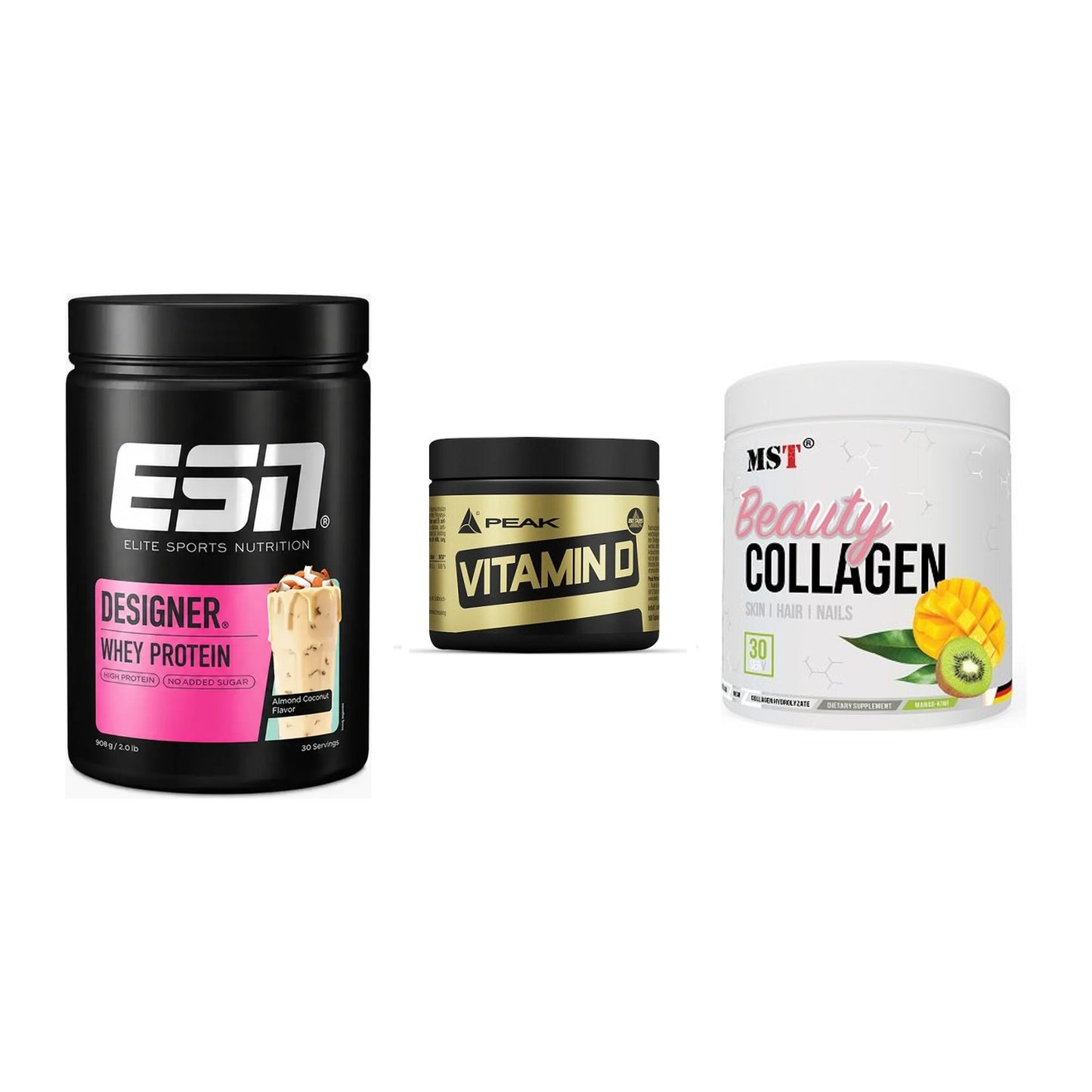Regenerations-Set: ESN Designer + Peak Vitamin D + MST Beauty – alle enthaltenen Artikel