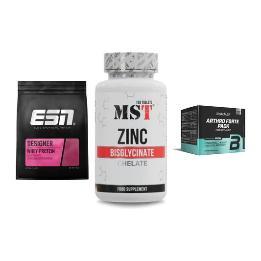 Regenerations-Set: ESN Designer + MST Zinc + BioTech Arthro – alle enthaltenen Artikel