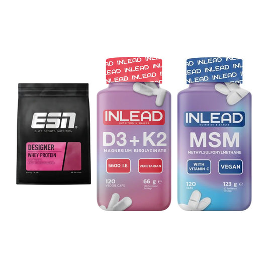 Regenerations-Set: ESN Designer + INLEAD Vitamin + INLEAD MSM – alle enthaltenen Artikel