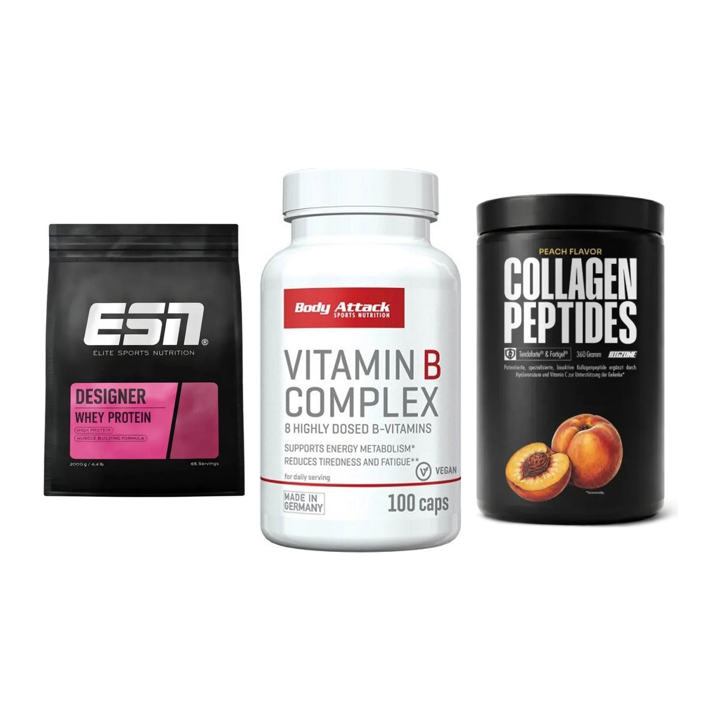 Regenerations-Set: ESN Designer + Body Attack + Big Zone – alle enthaltenen Artikel