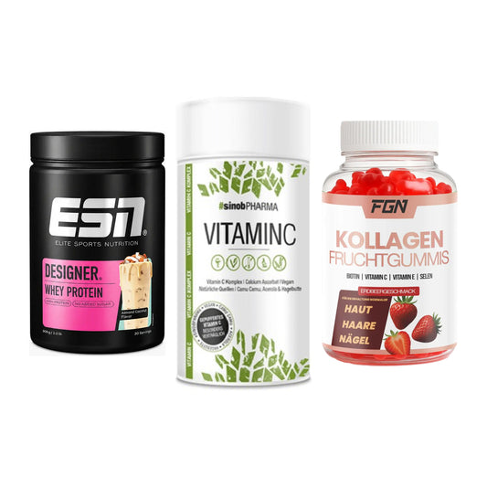 Regenerations-Set: ESN Designer + Sinob Vitamin C + FGN Kollagen 60 – alle enthaltenen Artikel