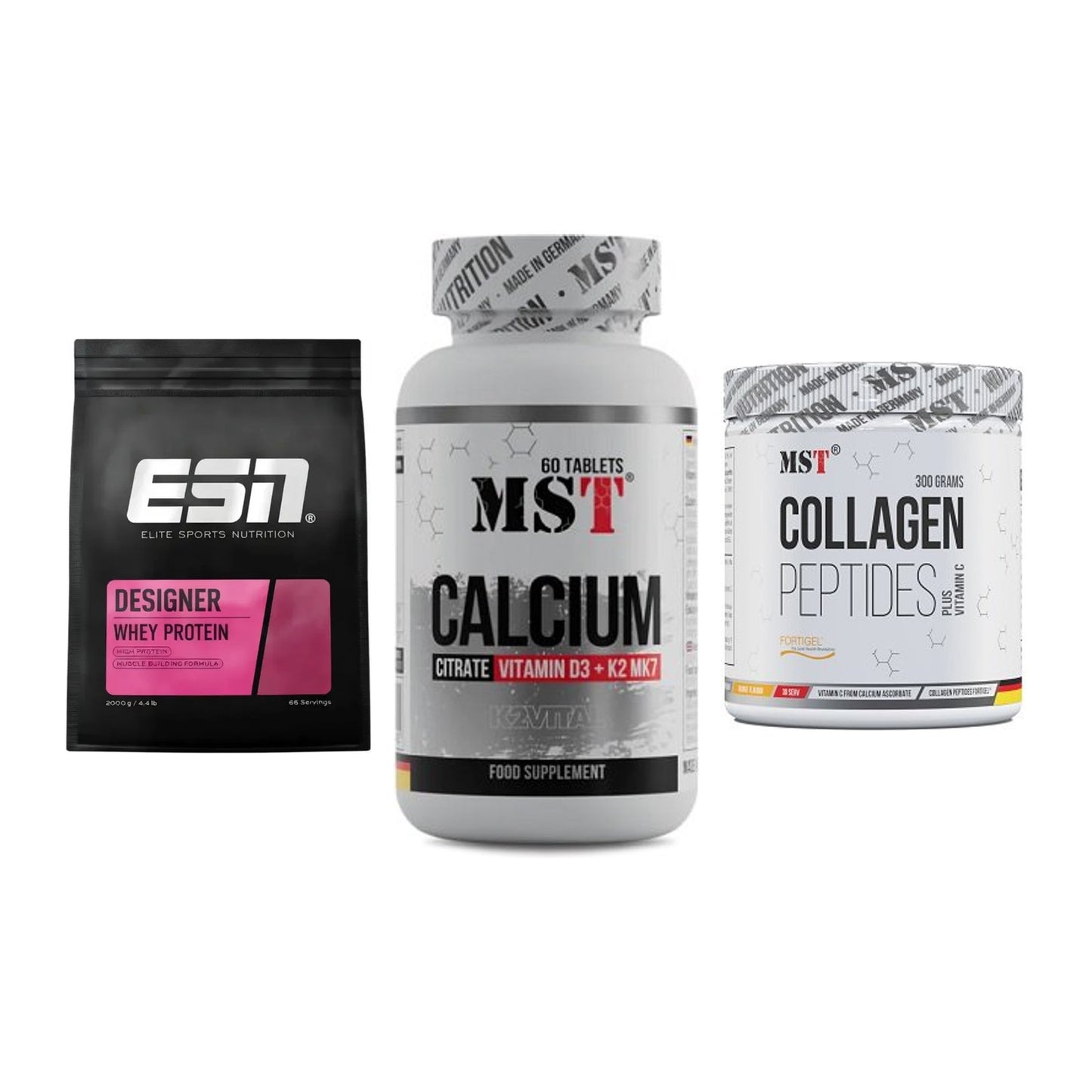 Regenerations-Set: ESN Designer + MST Calcium + MST Collagen – alle enthaltenen Artikel