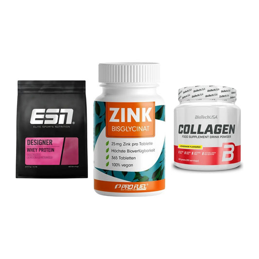 Regenerations-Set: ESN Designer + ProFuel Zink + BioTech Collage – alle enthaltenen Artikel