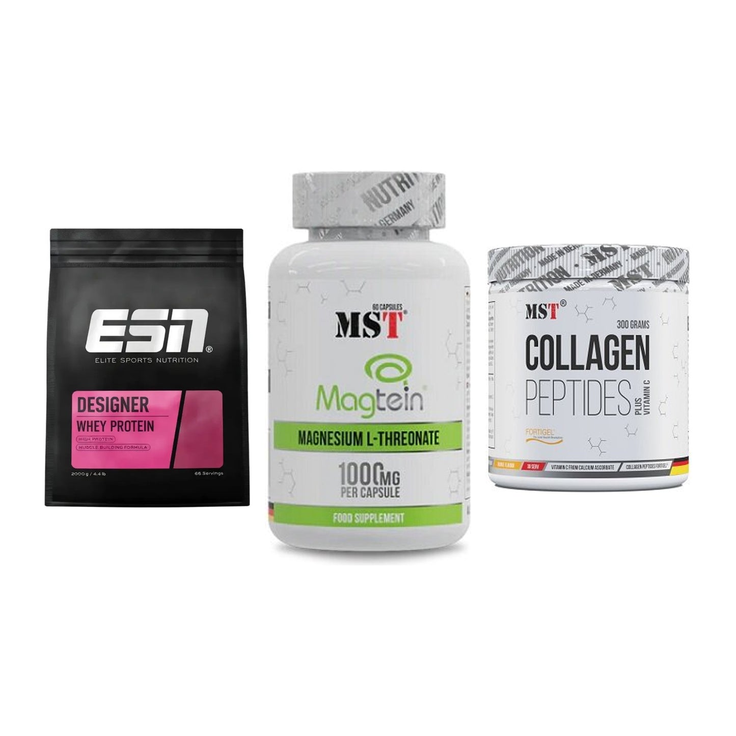 Regenerations-Set: ESN Designer + MST Magnesium + MST Collagen – alle enthaltenen Artikel