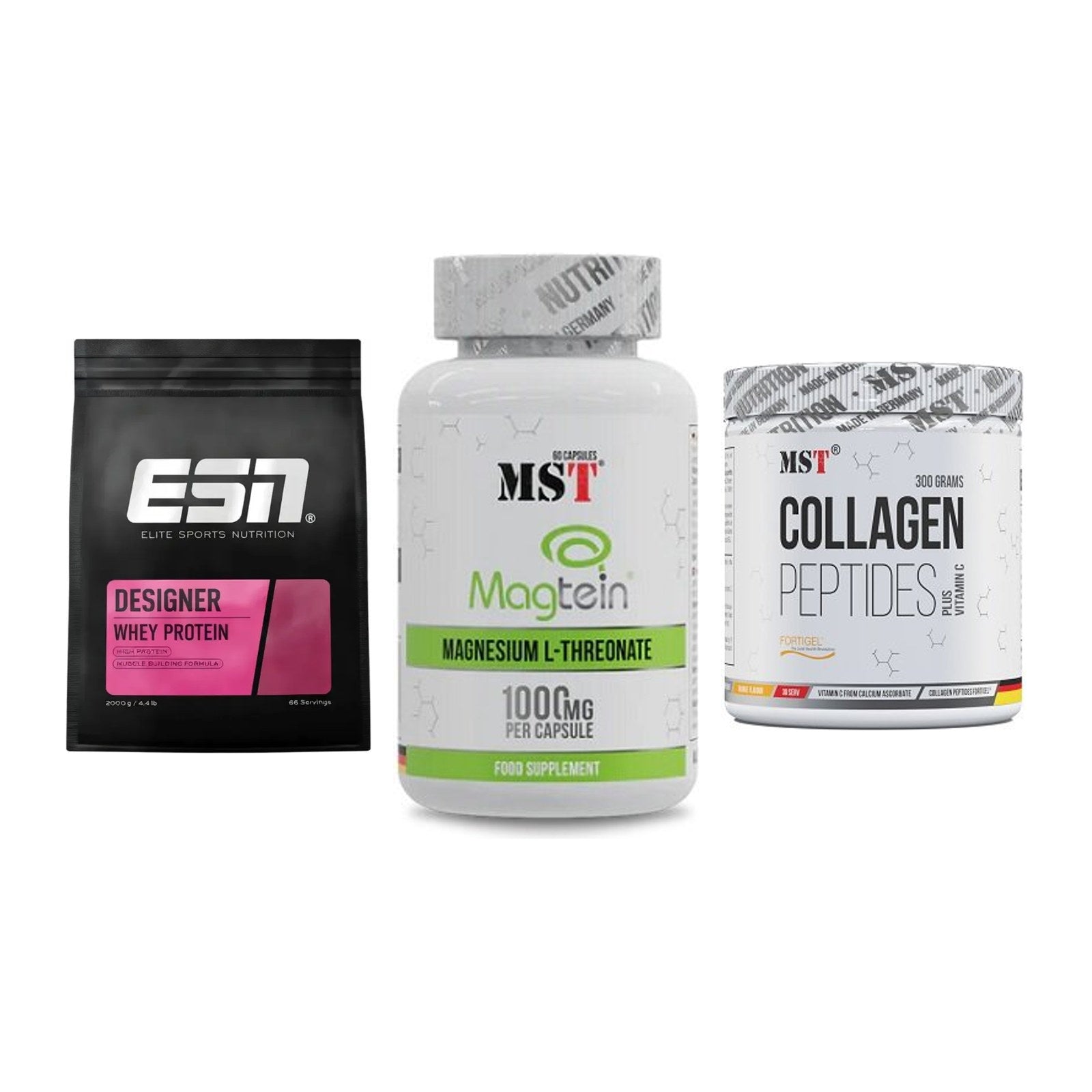 Regenerations-Set: ESN Designer + MST Magnesium + MST Collagen – alle enthaltenen Artikel