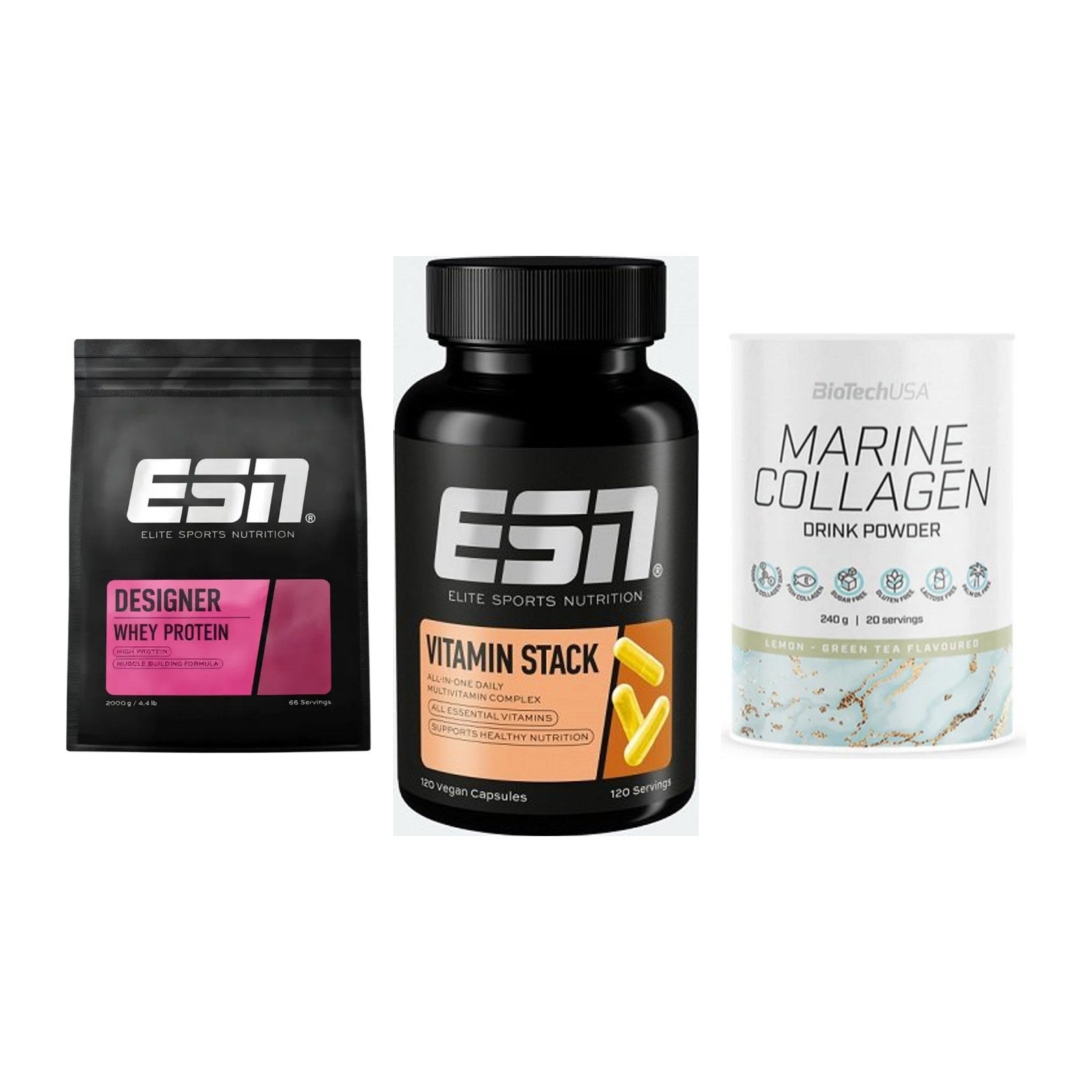 Regenerations-Set: ESN Designer + ESN Vitamin + BioTech Marine – alle enthaltenen Artikel