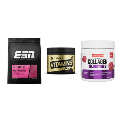 Regenerations-Set: ESN Designer + Peak Vitamin + Nutrend Collage – alle enthaltenen Artikel