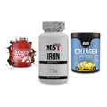 Regenerations-Set: Scitec 100% + MST Iron + ESN Collagen – alle enthaltenen Artikel