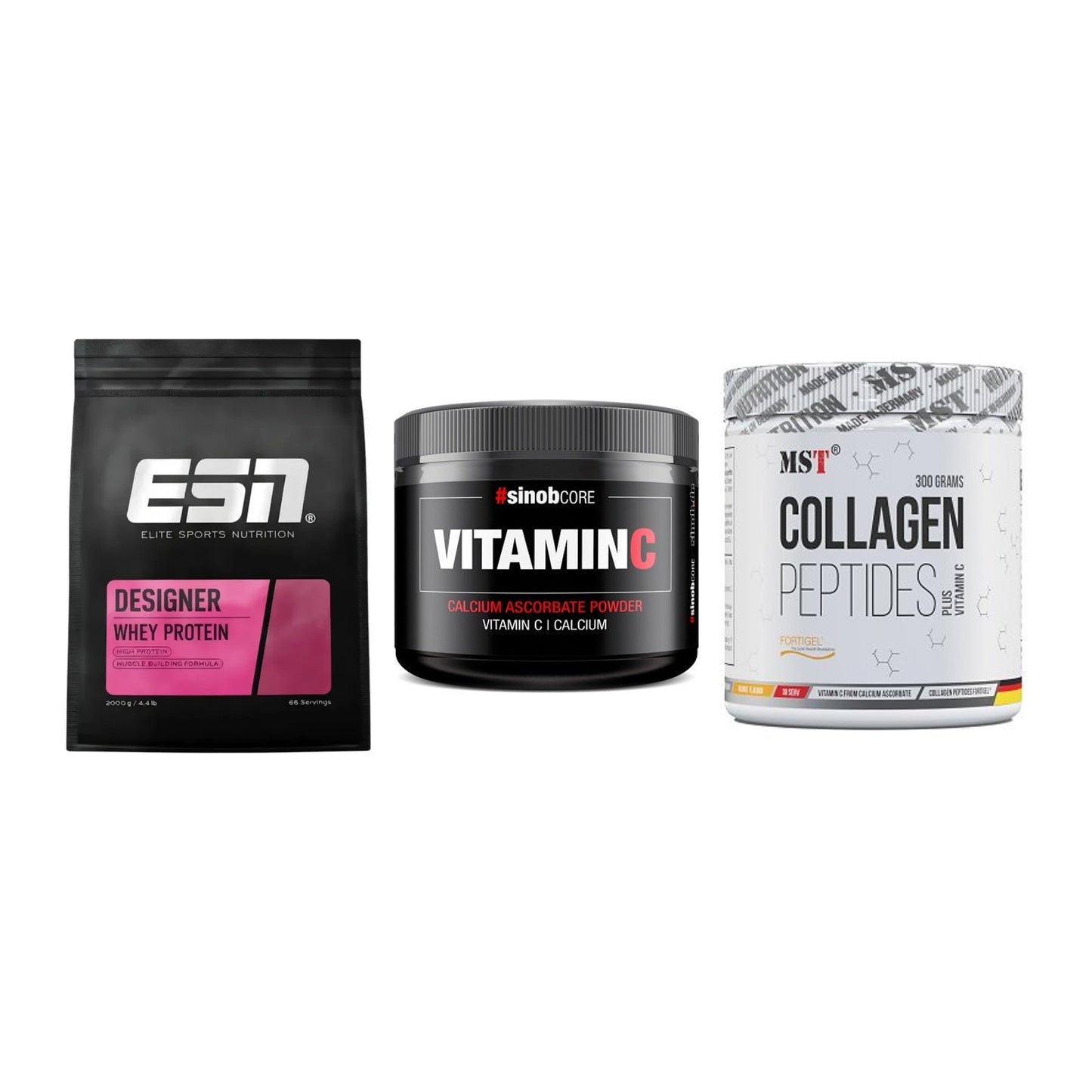 Regenerations-Set: ESN Designer + Sinob Vitamin C + MST Collagen – alle enthaltenen Artikel