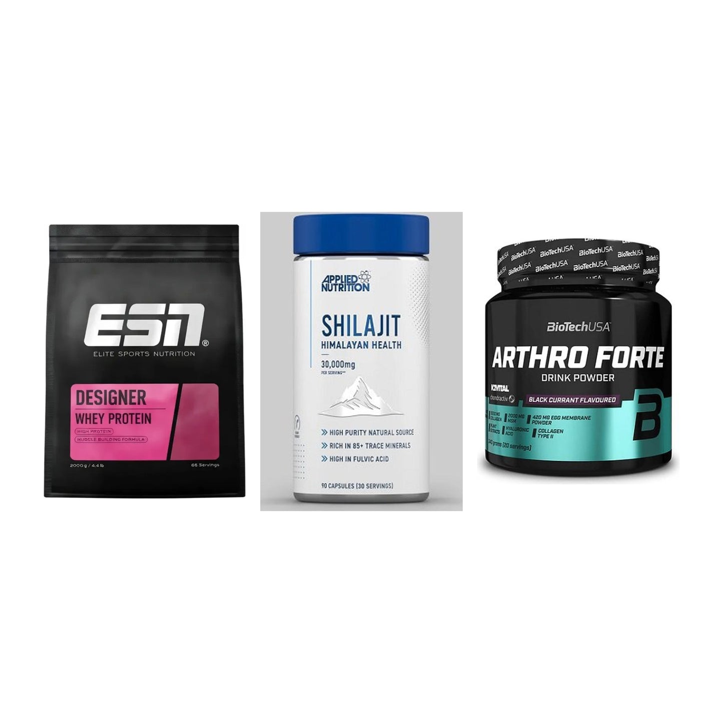 Regenerations-Set: ESN Designer + Applied Nutriti + BioTech Arthro – alle enthaltenen Artikel