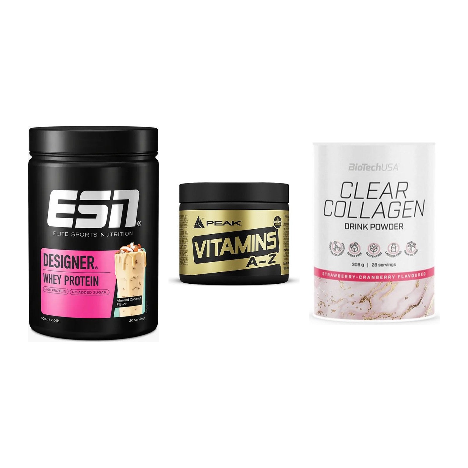Regenerations-Set: ESN Designer + Peak Vitamin + BioTech Clear – alle enthaltenen Artikel