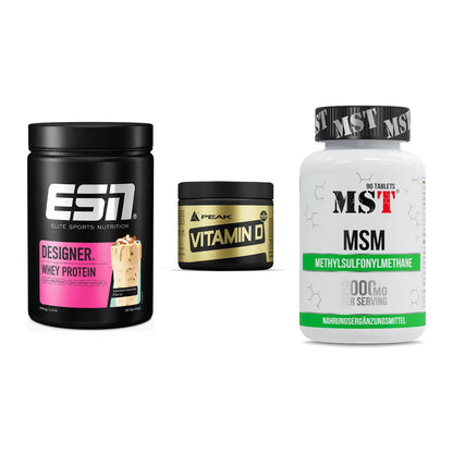 Regenerations-Set: ESN Designer + Peak Vitamin D + MST MSM 2000 / – alle enthaltenen Artikel