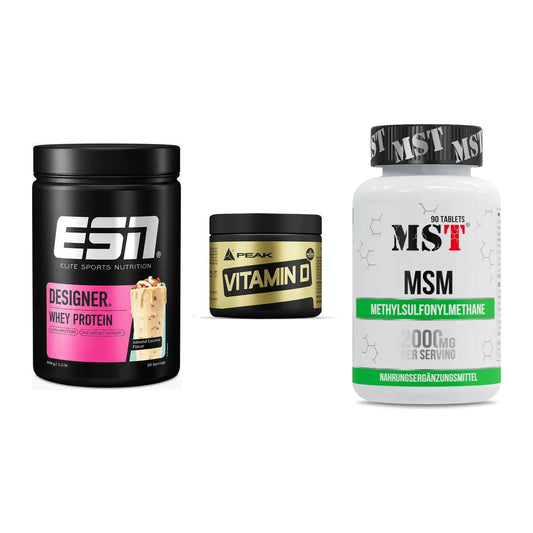 Regenerations-Set: ESN Designer + Peak Vitamin D + MST MSM 2000 / – alle enthaltenen Artikel