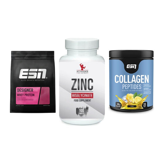 Regenerations-Set: ESN Designer + #GYMJUICE ZINC + ESN Collagen – alle enthaltenen Artikel