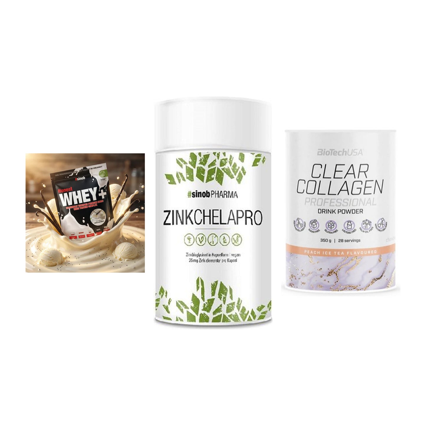 Regenerations-Set: Sinob Honest + Sinob Zink + BioTech Clear – alle enthaltenen Artikel