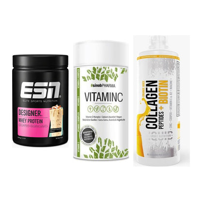 Regenerations-Set: ESN Designer + Sinob Vitamin C + MST Collagen – alle enthaltenen Artikel
