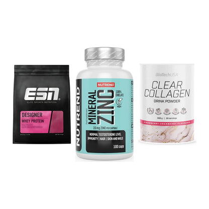 Regenerations-Set: ESN Designer + Nutrend Zinc + BioTech Clear – alle enthaltenen Artikel