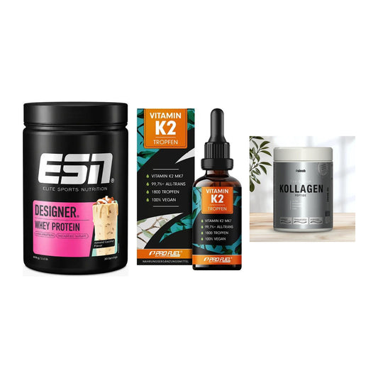 Regenerations-Set: ESN Designer + ProFuel Vitamin + Sinob Kollagen – alle enthaltenen Artikel