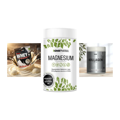 Regenerations-Set: Sinob Honest + Sinob Magnesium + Sinob Kollagen – alle enthaltenen Artikel