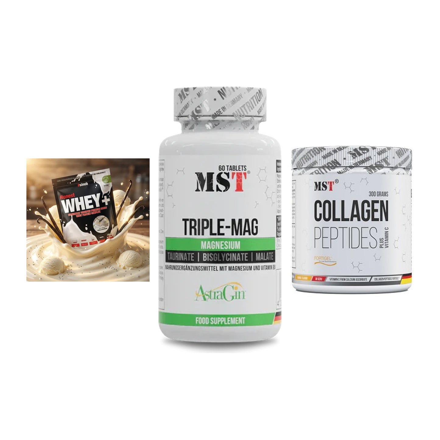 Regenerations-Set: Sinob Honest + MST Tripple Mag + MST Collagen – alle enthaltenen Artikel