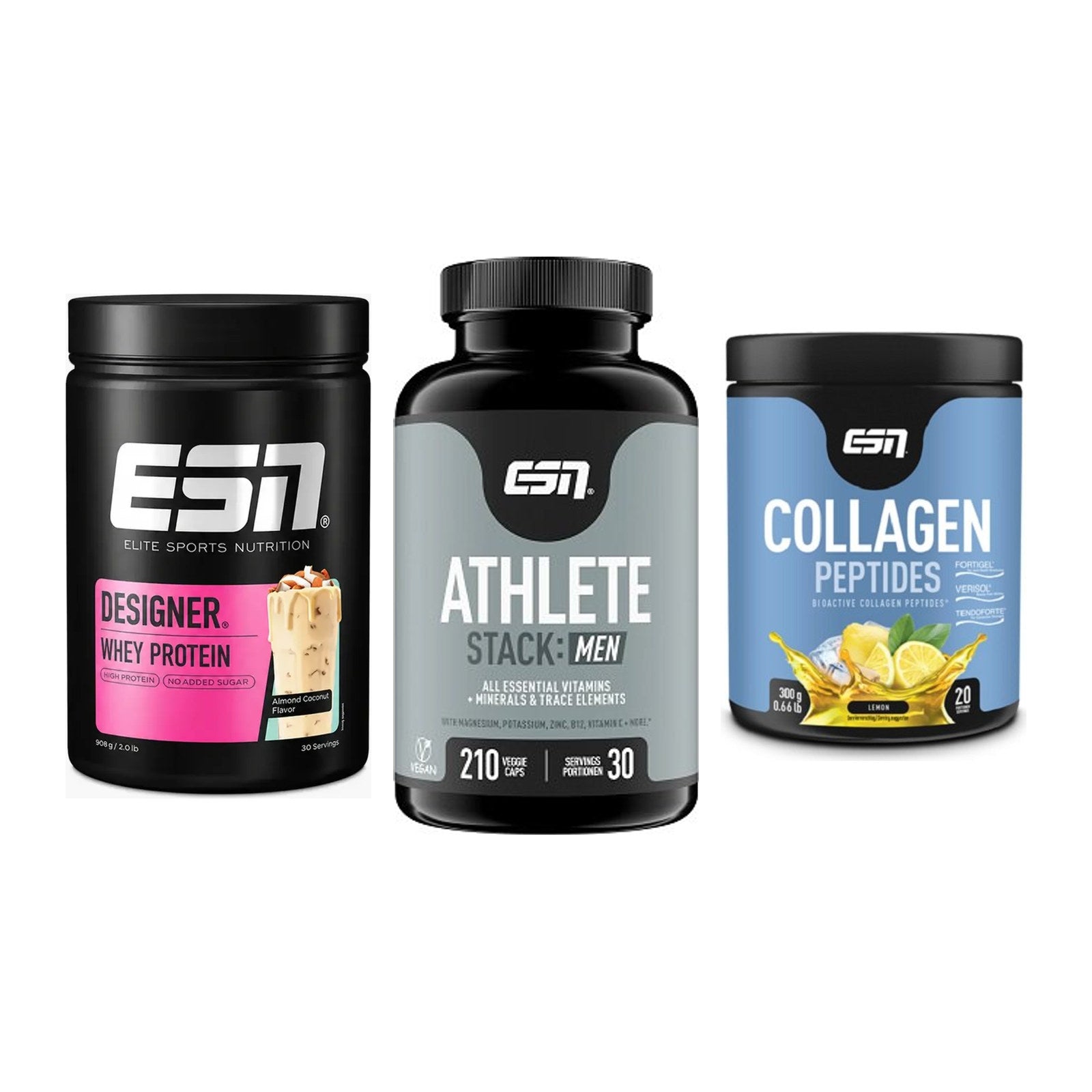 Regenerations-Set: ESN Designer + ESN Athlete + ESN Collagen – alle enthaltenen Artikel